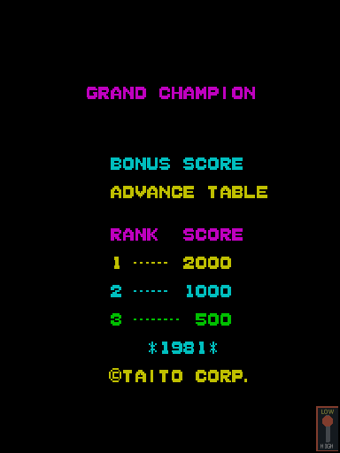 Grand Champion Title Screen